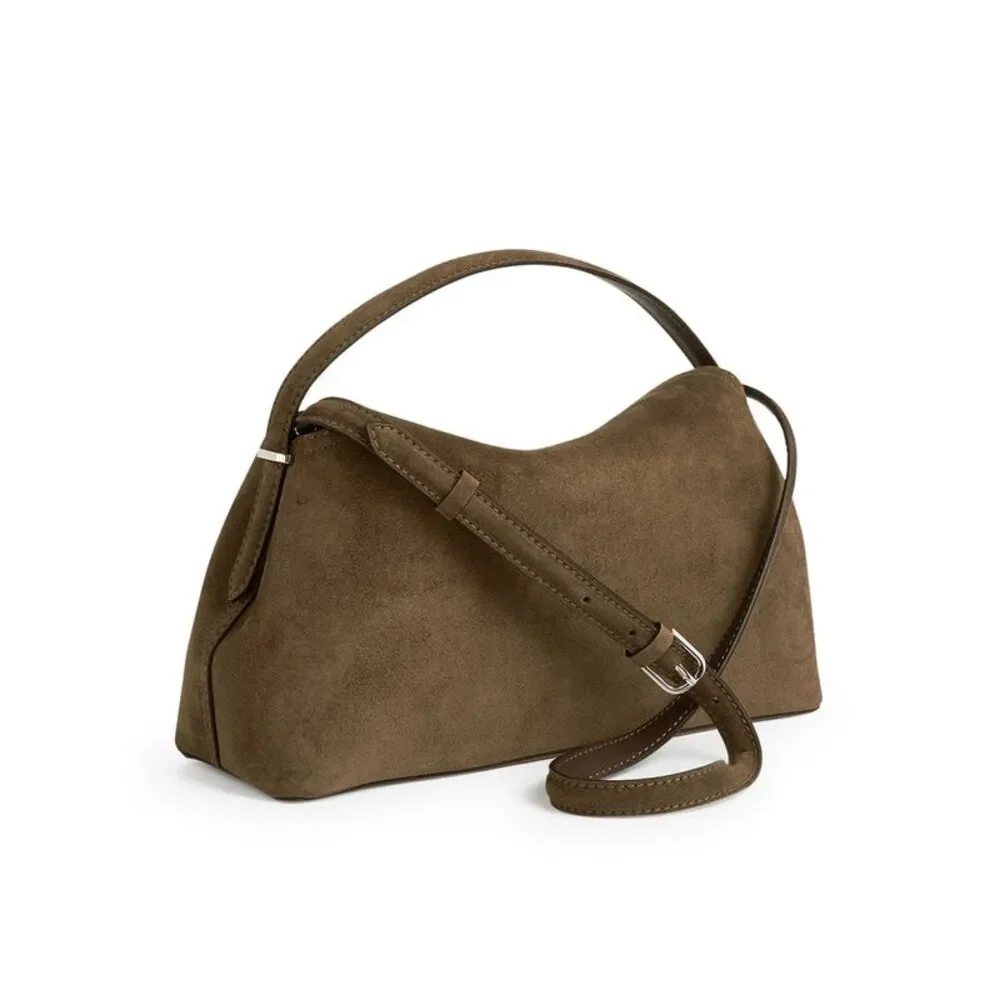 Toteme Women T-Lock Suede Top Handle - Picture 4 of 7